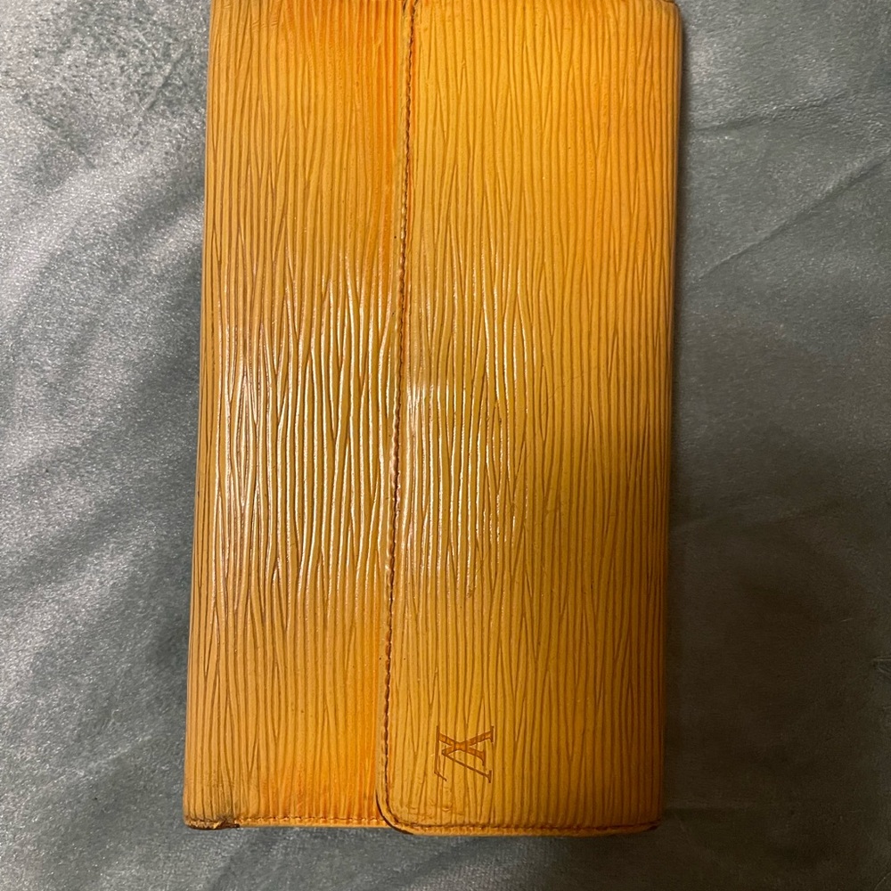 Louis Vuitton yellow Epi Wallet